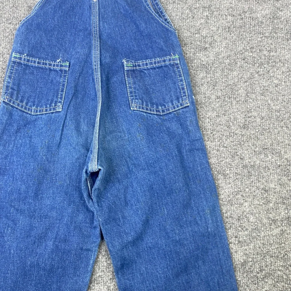 Vintage OshKosh B'gosh Vestbak Blue Denim Overalls Made in USA Toddler 4T